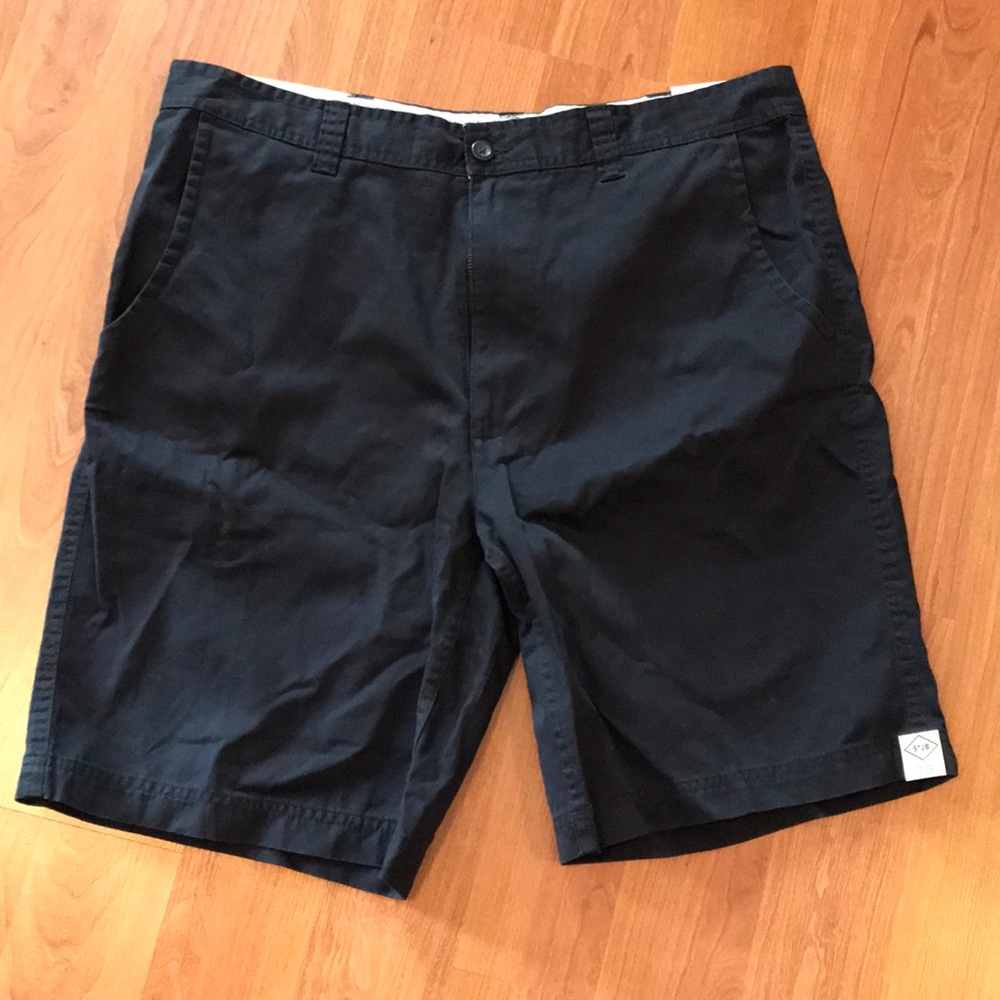 Mens St John’s Bay Flat Front Navy Shorts